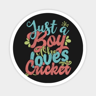 Just A Boy Who Loves Cricket Gift product Magnet